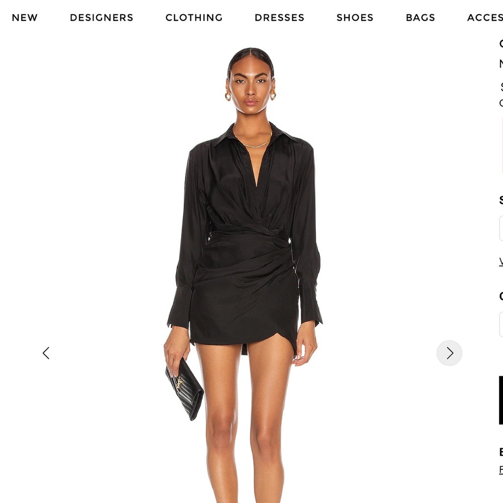 Gauge81 Elegant Black Long Sleeve Dress